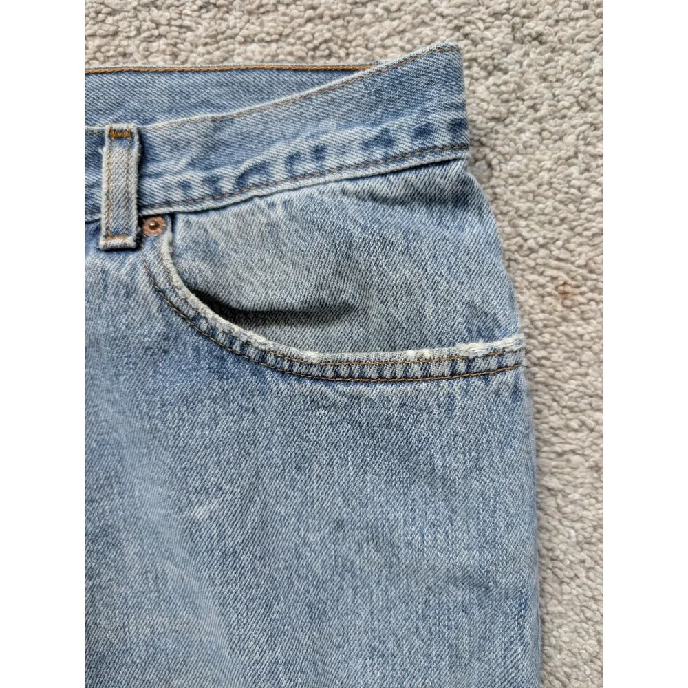 Y2K Levi's 560 Jeans Mens 38x30 Cotton Blue Faded Distressed Loose Comfort Fit